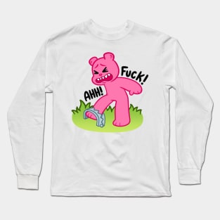 Gummy Bear Screaming “FUCK” Long Sleeve T-Shirt
